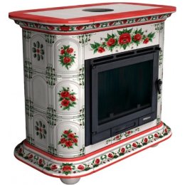 Каминная облицовка КимрПечь Прованс центральная Маки